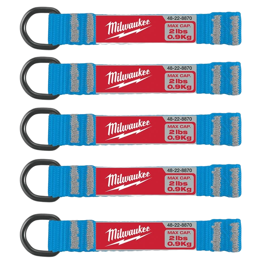 Prestigious Milwaukee 2-lb D-Ring Web Attachments 5-Pack Sustainable