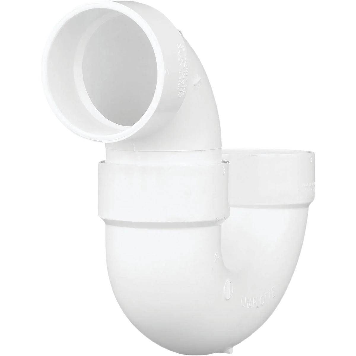 Crafted Charlotte Pipe 3 In. White PVC P-Trap Breathable