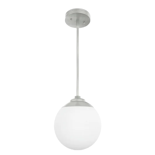 Breathable Hunter Hepburn Brushed Nickel 1 Light Mini Pendant 16.75 in. Organic