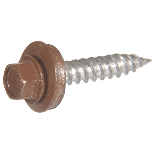 Quality Hillman 10 x 2 In. Brown Painted Head Self Piercing Sheeter Screw Healthy