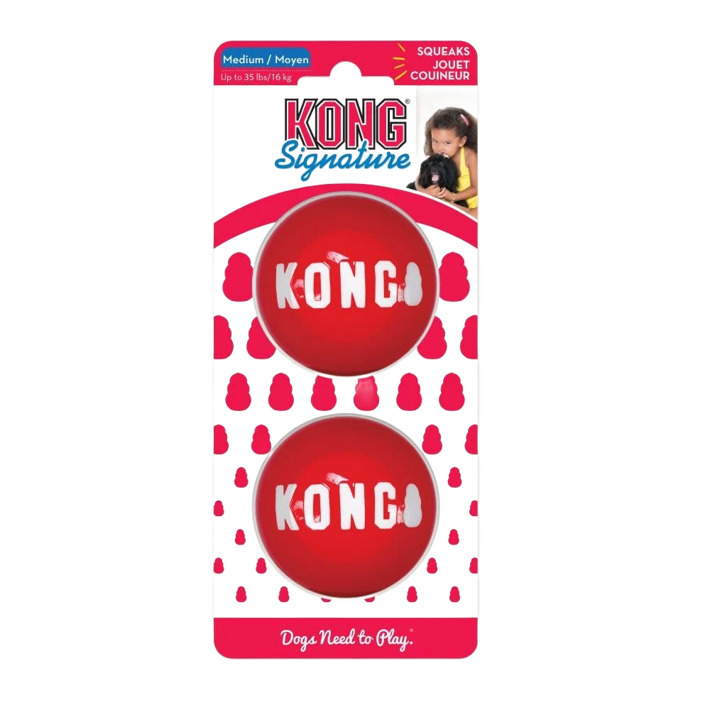 Eco-Friendly KONG Medium Signature Ball Refined
