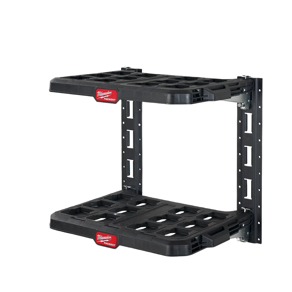 Convenient Milwaukee PACKOUT™ 2-Shelf Racking Kit Easy-to-Use