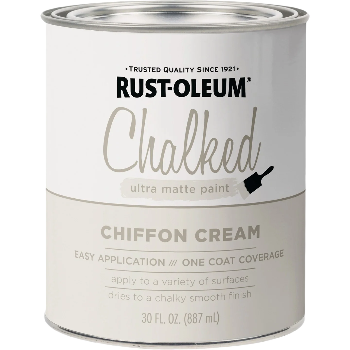 Prestigious Rust-Oleum Chalked Ultra Matte Chiffon Cream Chalk Paint 30 oz. Next-Generation
