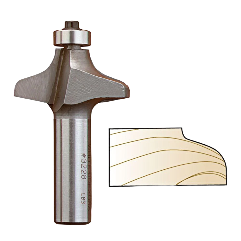 Excellent Whiteside Ogee Bit 1 2 in. SH x 9 64 in. 5 16 in. R Original