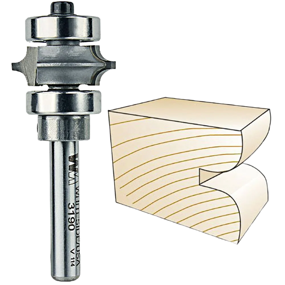Eco-Friendly Whiteside Full Bead Bit 1 4 in. SH x 1 8 in. R Superior