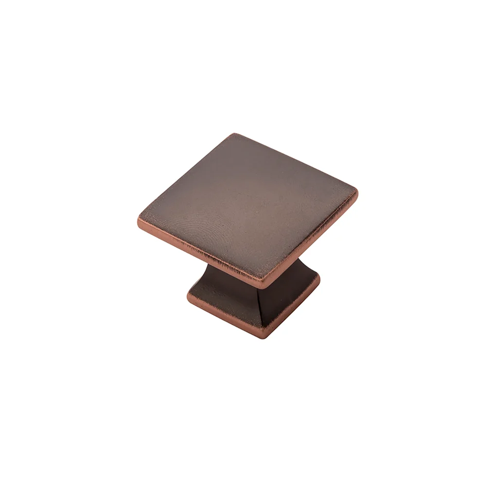 Crafted Hickory Hardware 1-1 4 Oil Rubbed Bronze Studio Square Knob Enhanced