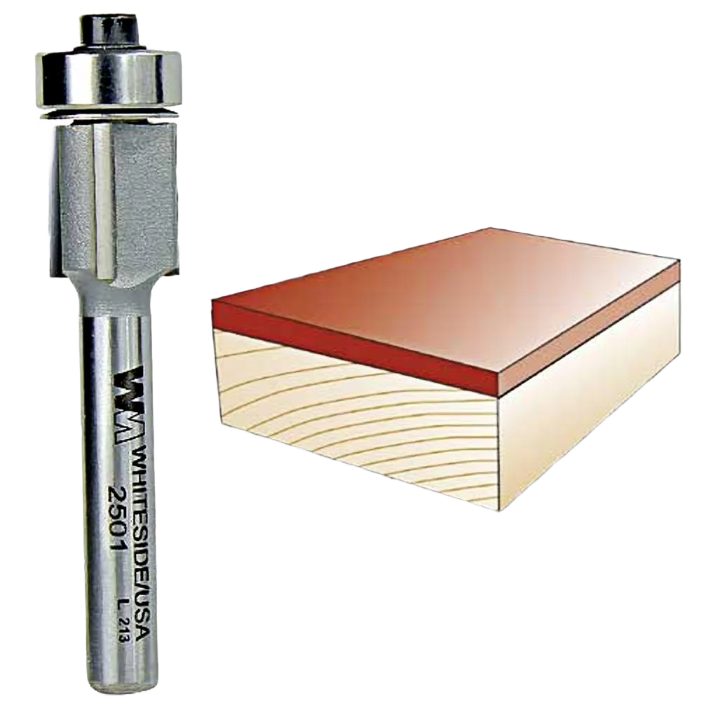 Certified Whiteside Three Flute Flush Trim Bit 1 4 in. SH x 1 2 in. CD x 1 2 in. CL Casual