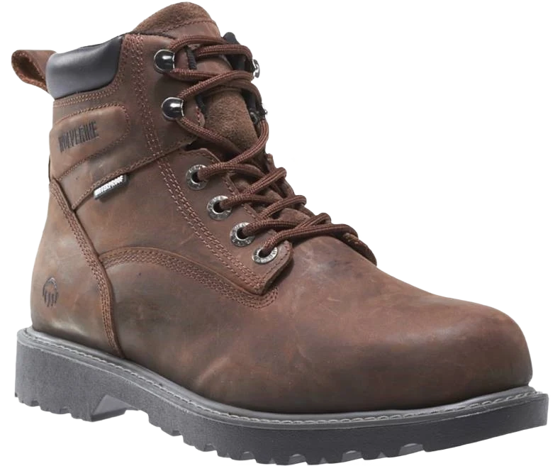 Durable Wolverine Men’s Dark Brown Floorhand Waterproof Boots Size 10.5EW Effective
