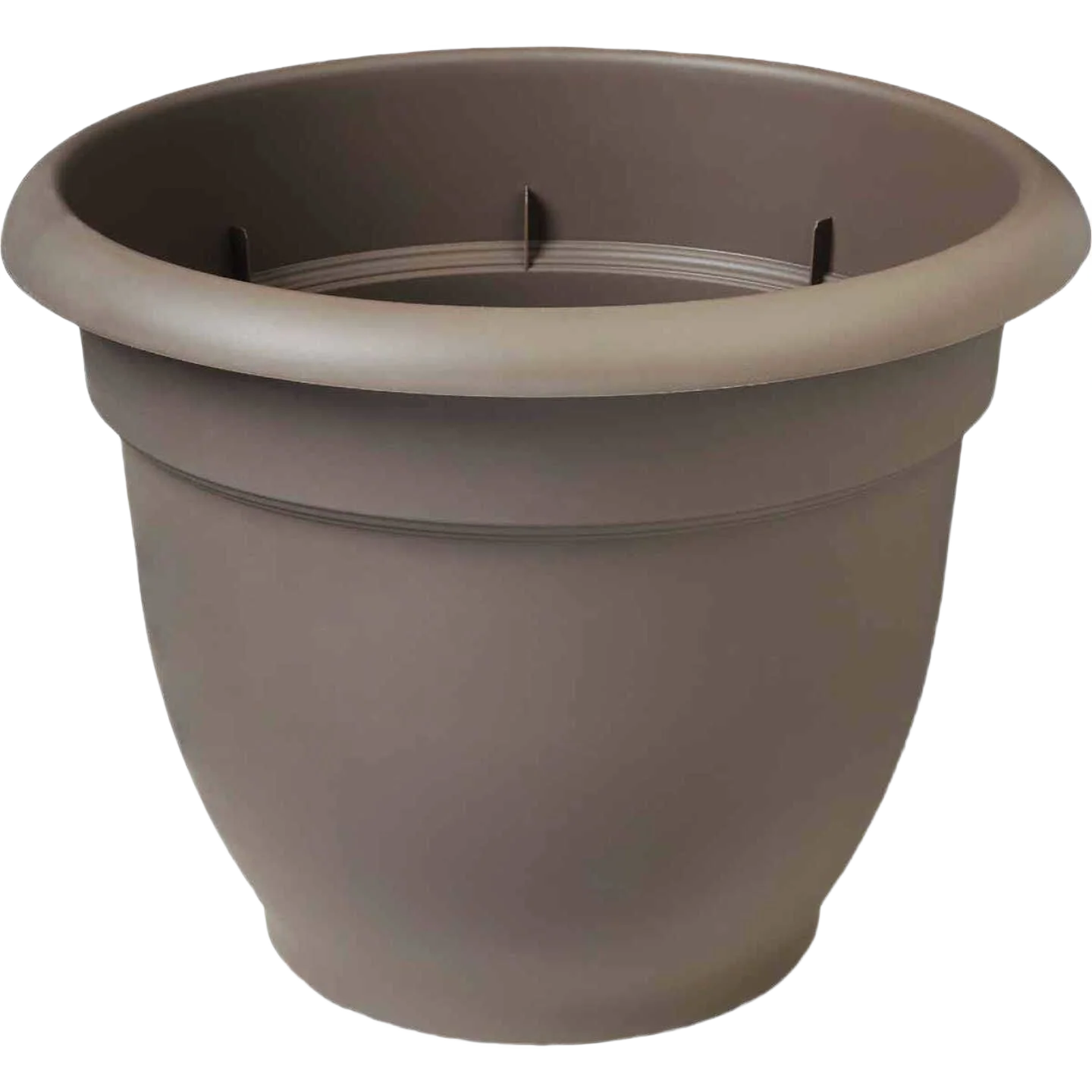Fast Bloem Ariana Plastic Self Watering Charcoal Planter 16 in. Convenient