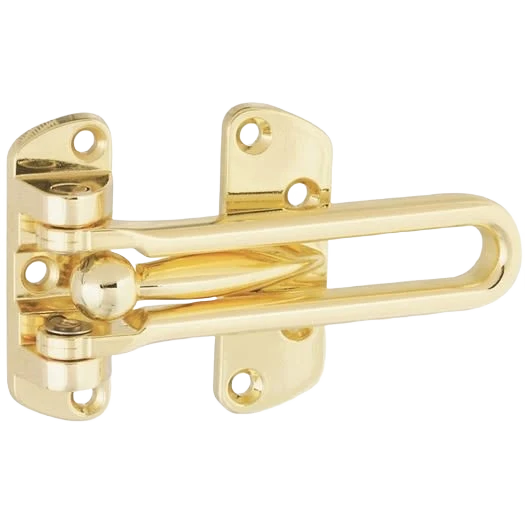 Convenient National Hardware Polished Brass Decorative Door Security Guard Verified