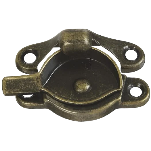 Artisan National Hardware Antique Brass 7 8 Crescent Sash Lock Premium Material