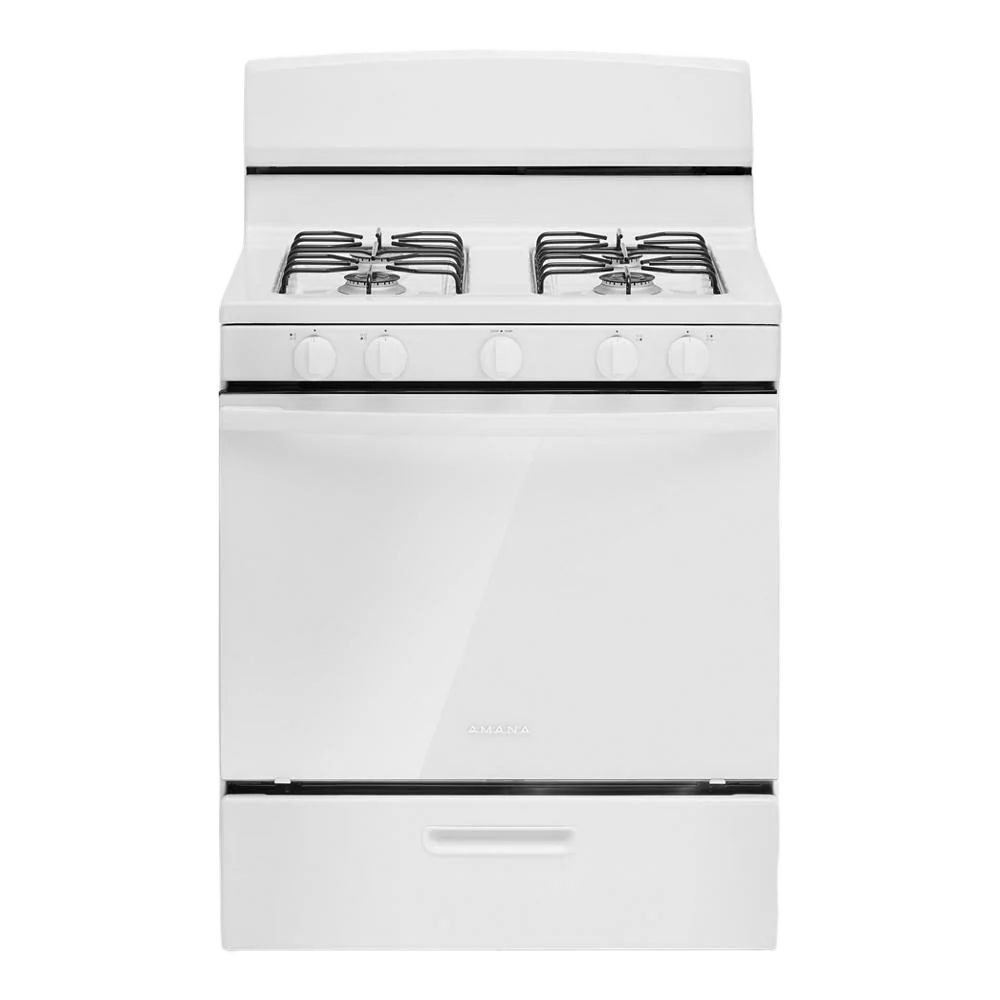 Advanced Amana® 30-inch Gas Range with Easy-Clean Glass Door Pure