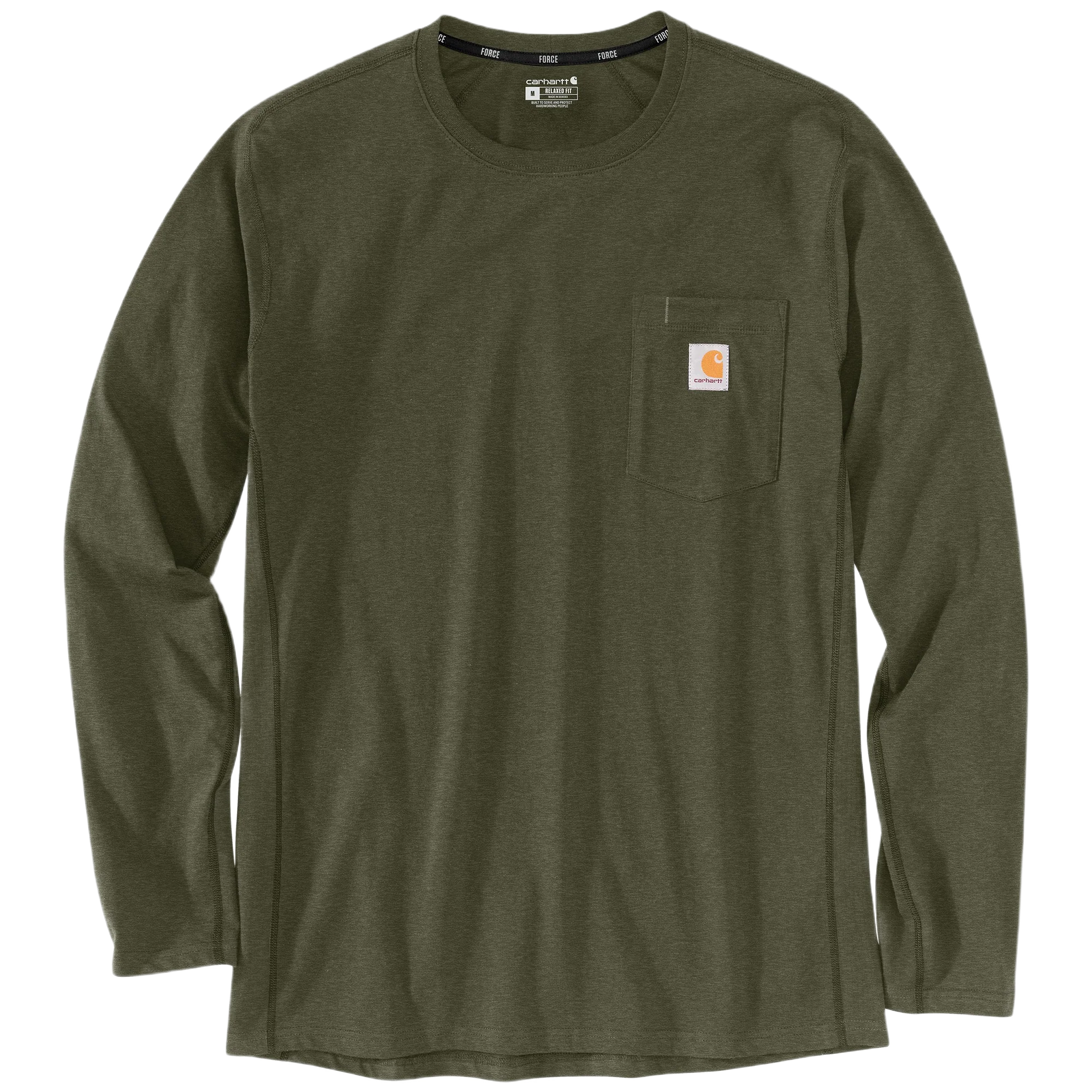 Carhartt Men’s Force Relaxed Fit Long-Sleeve Pocket T-Shirt Trendy