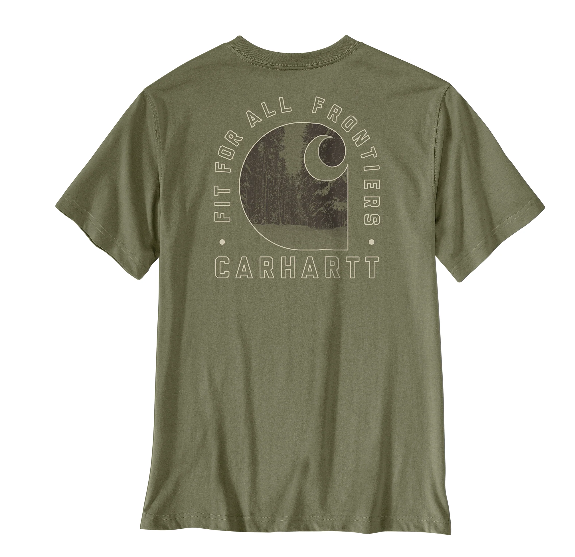 Expertly Made Carhartt Men’s Irvine Relaxed Forest T-Shirt Original