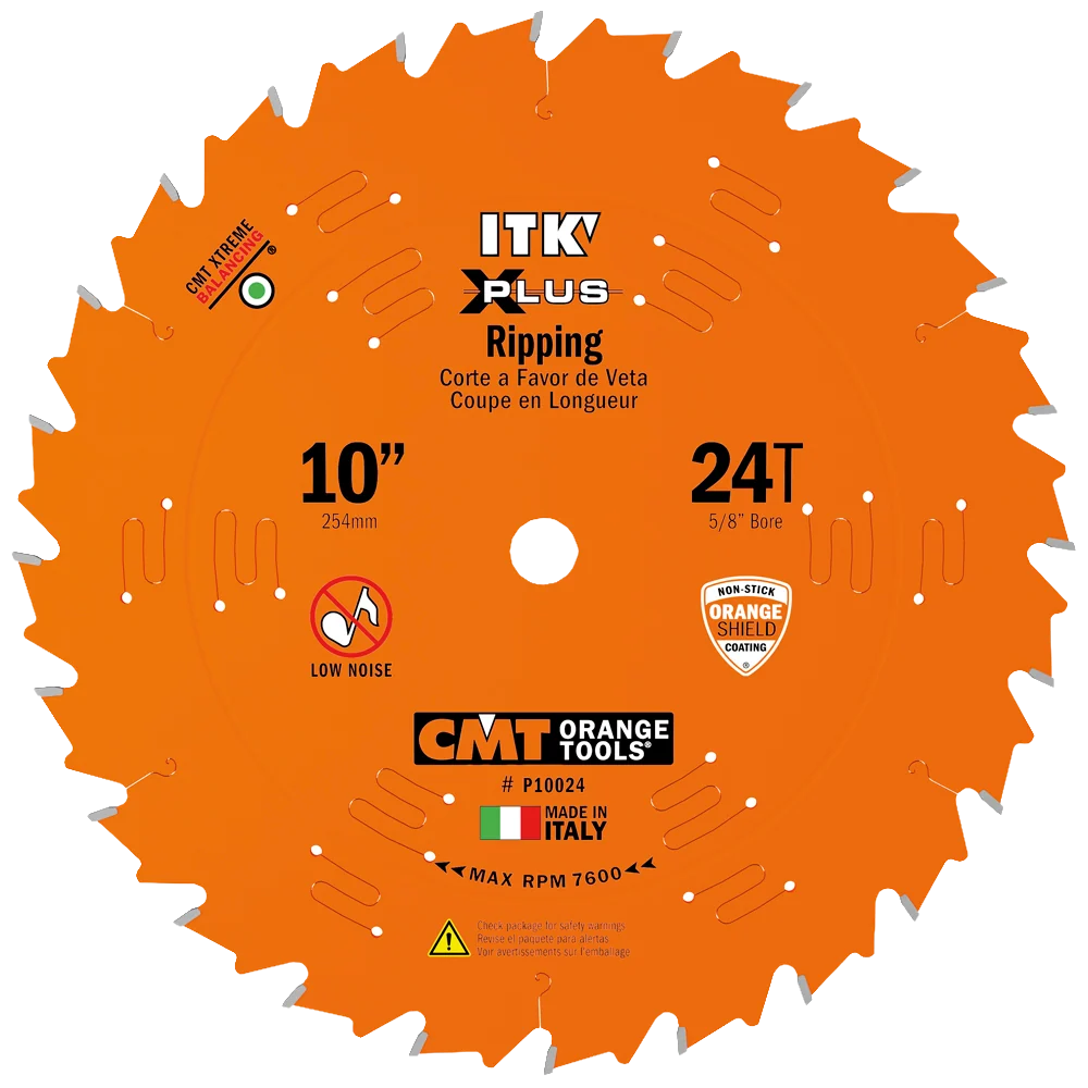 Sustainable CMT Orange Tools 10 24T Itk-Xplus® Ripping Saw Blade Authentic