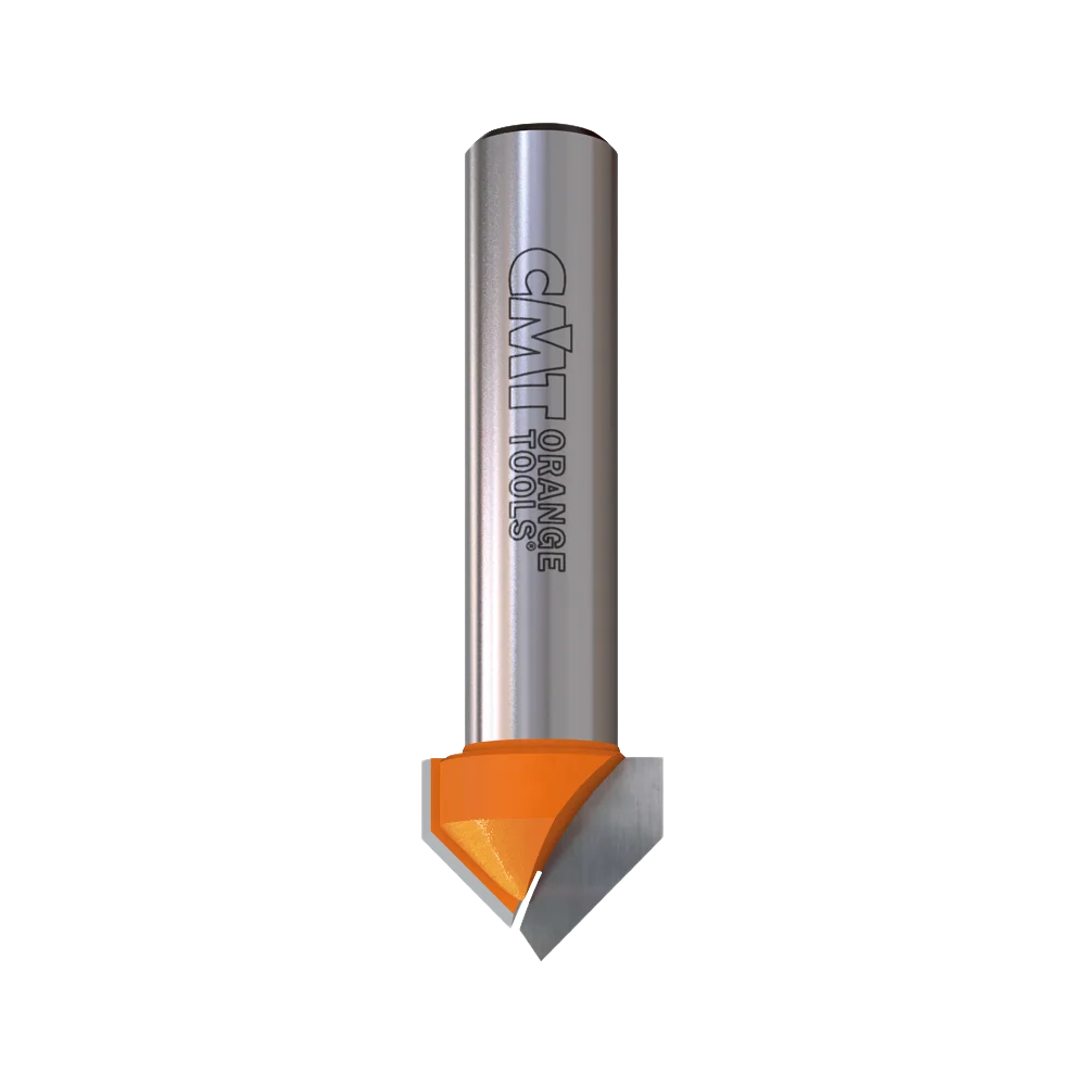 High-End CMT Orange Tools 1-1 4 x 3 4 V-Grooving Bits 90° 1 2 Shank Natural