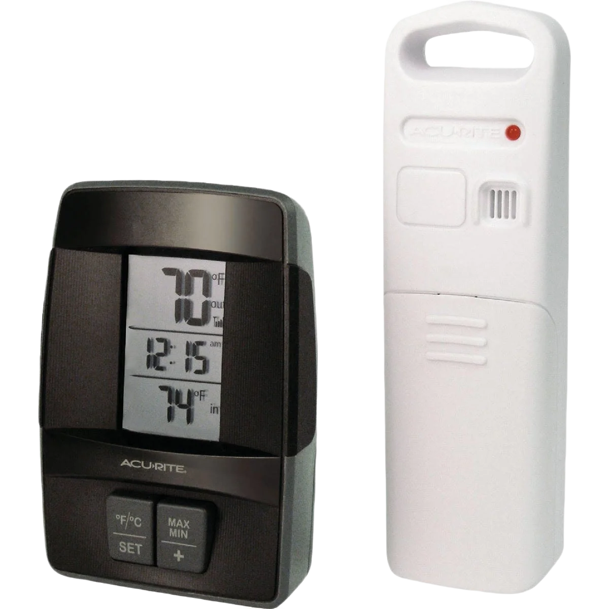 Premium Material AcuRite Sensor Wireless Indoor Outdoor Thermometer 4.8 in. Authentic