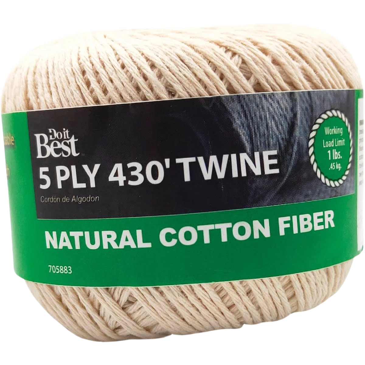 Fast Do it 5-Ply Natural Cotton Twine 430 ft. Responsible