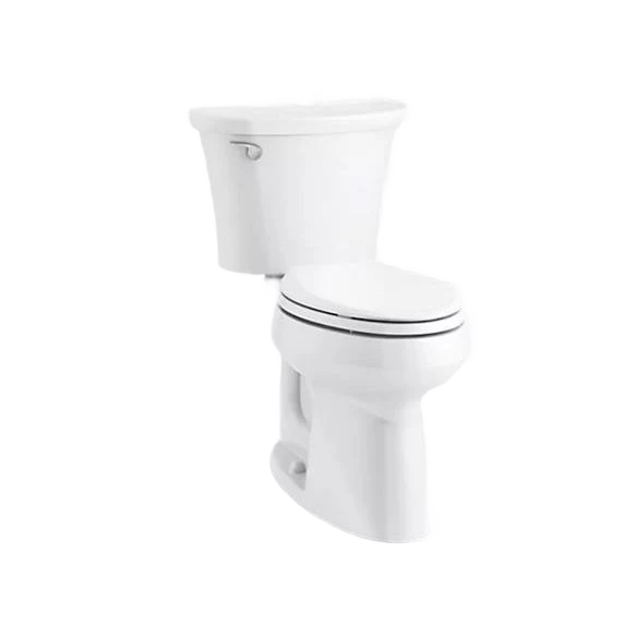 Reusable Kohler Cavata White Elongated Bowl Complete Solution Toilet 1.28 GPF Excellent