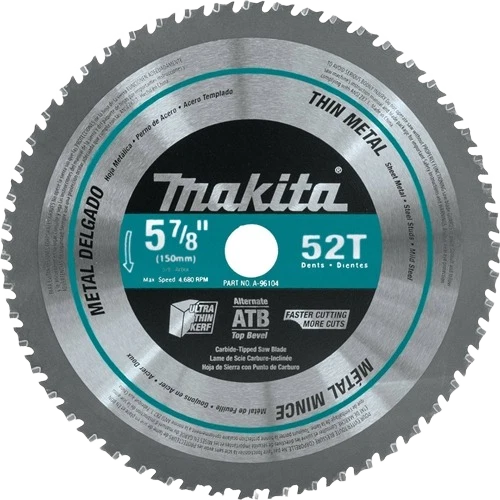 Organic MAKITA A-96104 5-7 8 in. 52T Thin Metal Cutting Blade Detailed