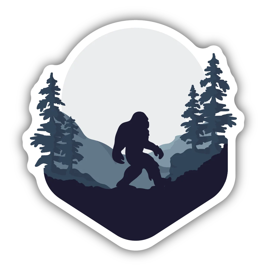 Durable Stickers Northwest Wild Sasquatch Sticker Efficient