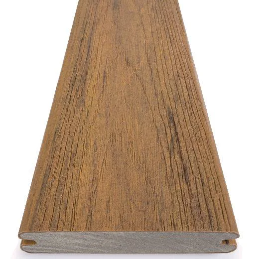 Recyclable TimberTech 12′ PRO Reserve Collection Grooved Deck Board Antique Leather High-End