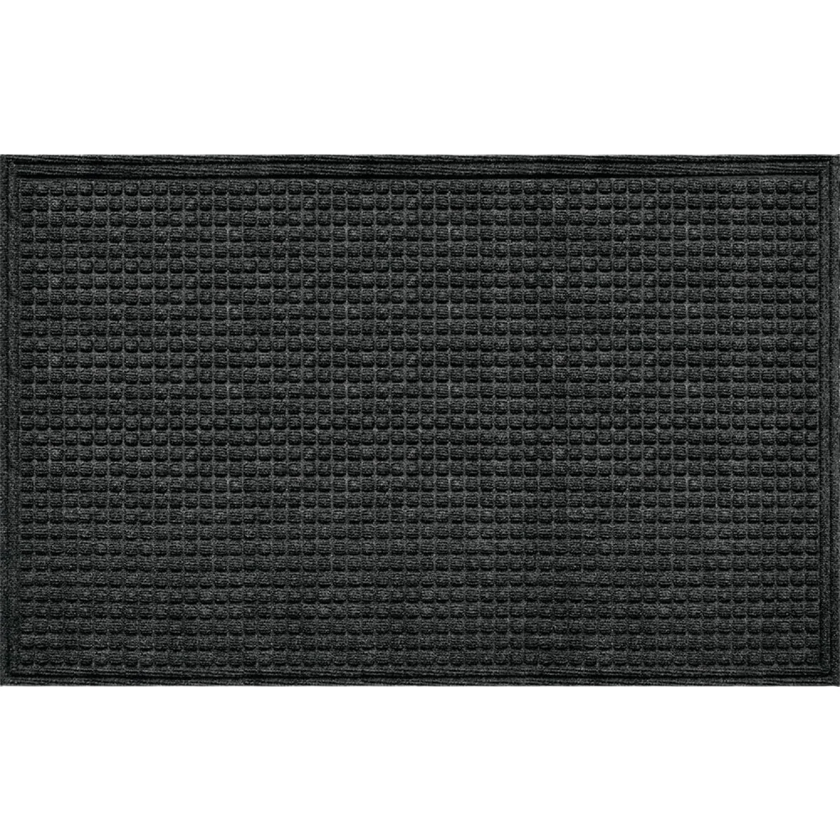 Certified Apache Mills Black Textures Door Mat 24 x 36 in. Secure