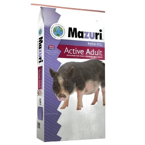 Genuine Mazuri Mini Pig Active Adult Pellets 25 lb. Smooth