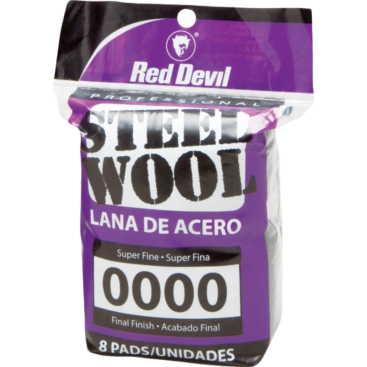 High-Performance Red Devil Super Fine Steel Wool 8-Pack