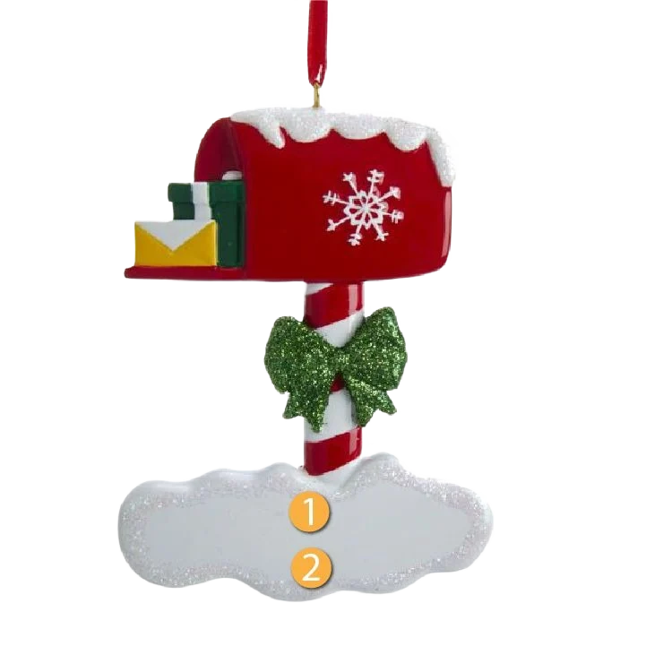Relaxed Kurt S. Adler Personalized Mailbox Ornament Long-Lasting