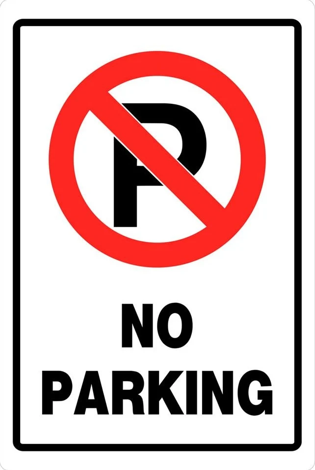 Quality Hillman Red Black No Parking Sign 12 in. x 18 in. Unique