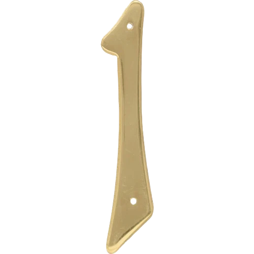 Responsible Hillman 4-In. Nail-On Brass House Number 1 Powerful