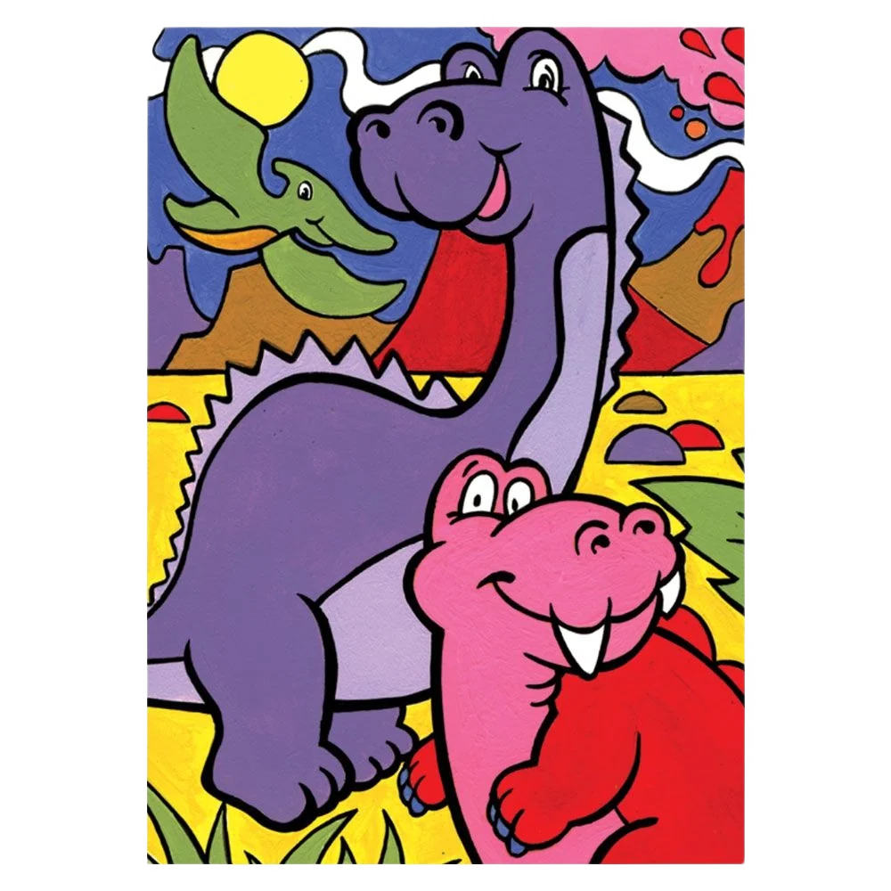Smart Royal Brush My First Painting By Numbers Dinosaurs Sophisticated