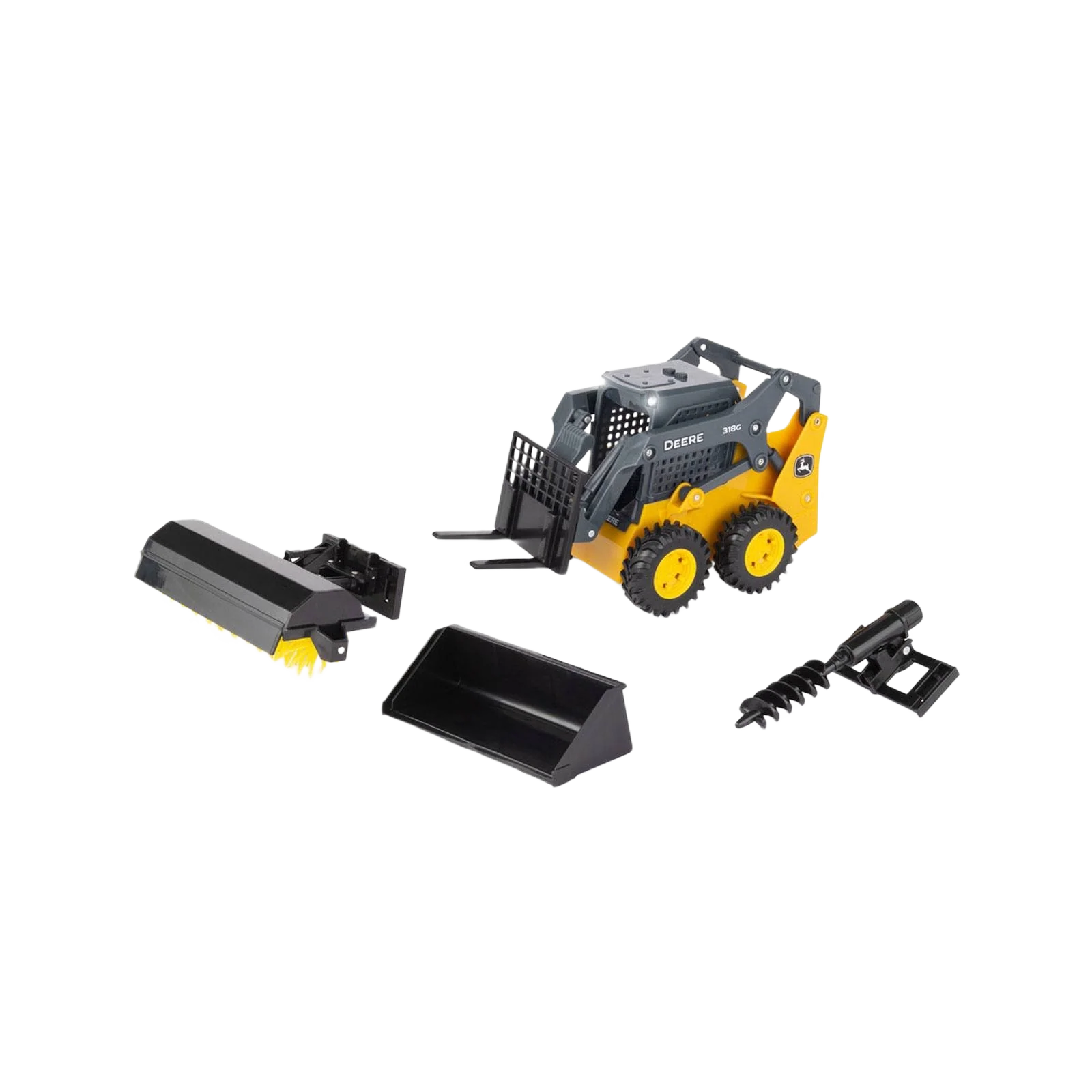 Convenient Ertl LP77343 1 16 Scale Big Farm John Deere 318G Skid Steer Set Original