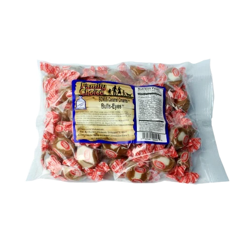 Premium Family Choice Caramel Cream Bulls-Eyes 22 oz. Contemporary
