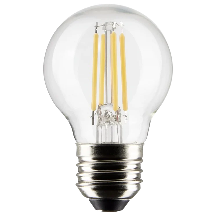 Clean Satco 4 Watt G16.5 LED Clear Cool White Medium Base Light Bulb Secure