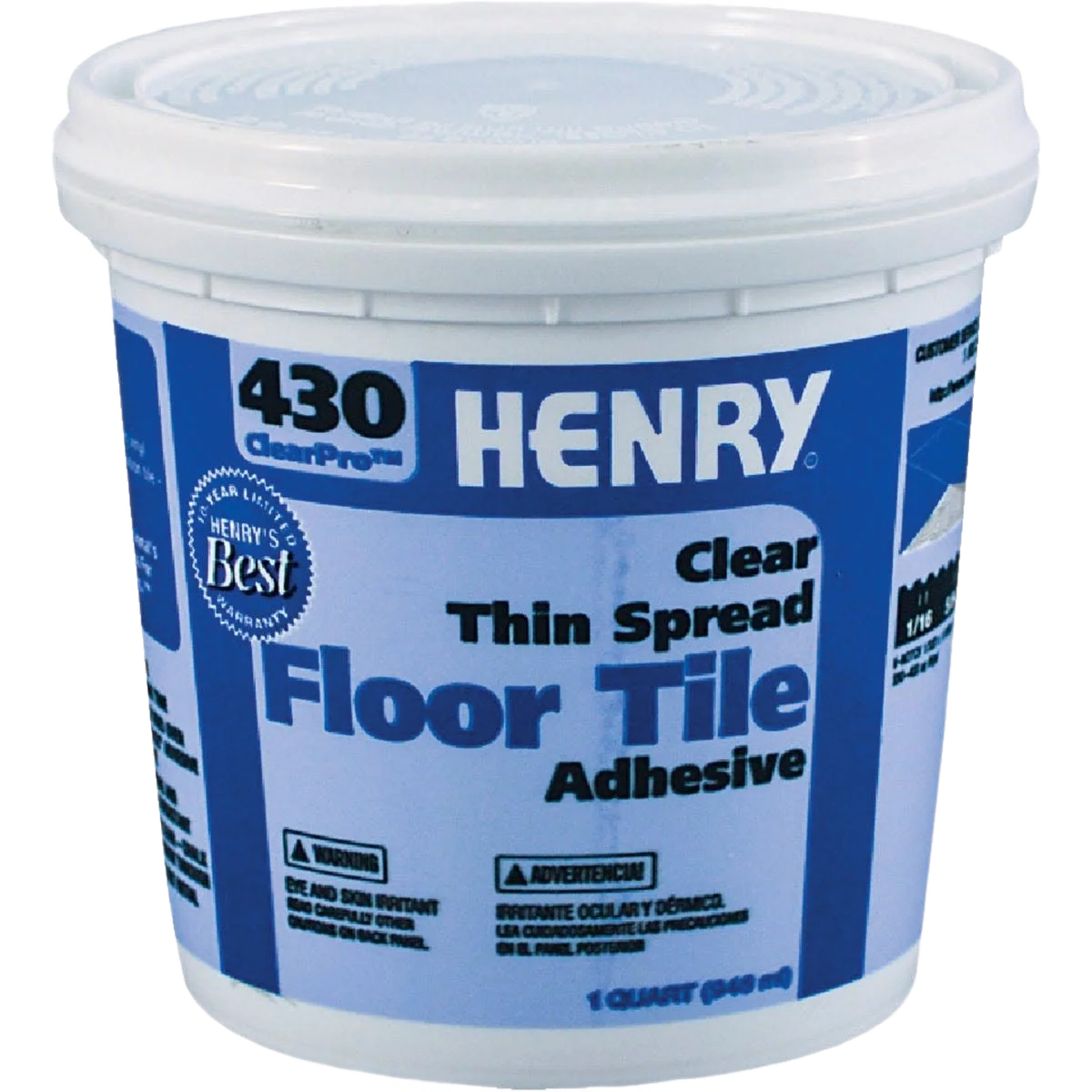 Green Henry ClearPro Clear VCT Floor Adhesive 1 qt. Enhanced