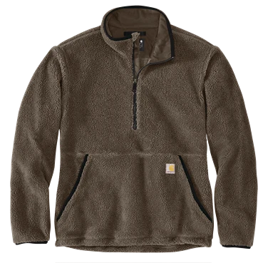 Minimalist Carhartt Men’s Small Tarmac Loose Fit Fleece Quarter Zip Pullover Trusted