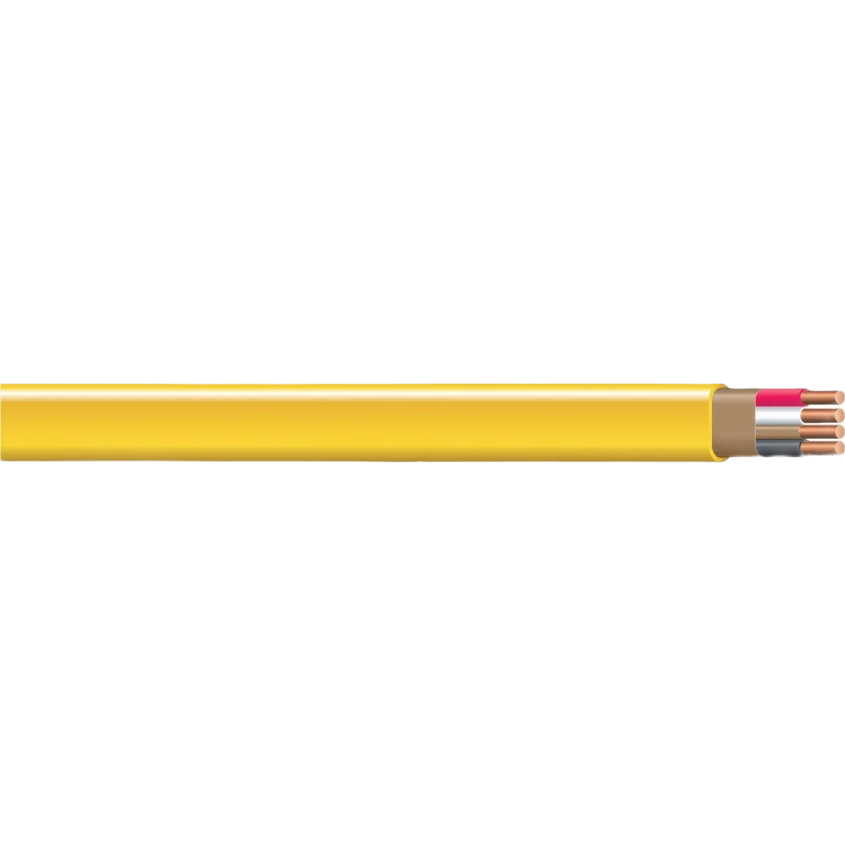 Top-Quality Romex 100 ft. Solid Yellow 12-3 NMW G Wire Pure