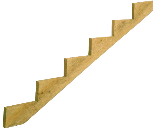 Original Design Kitzmans 5-Step Treated Stair Stringer 2 in. x 10 in. Solid