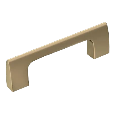 High-End Amerock Riva 3 Center-to-Center Golden Champagne Cabinet Pull Smooth