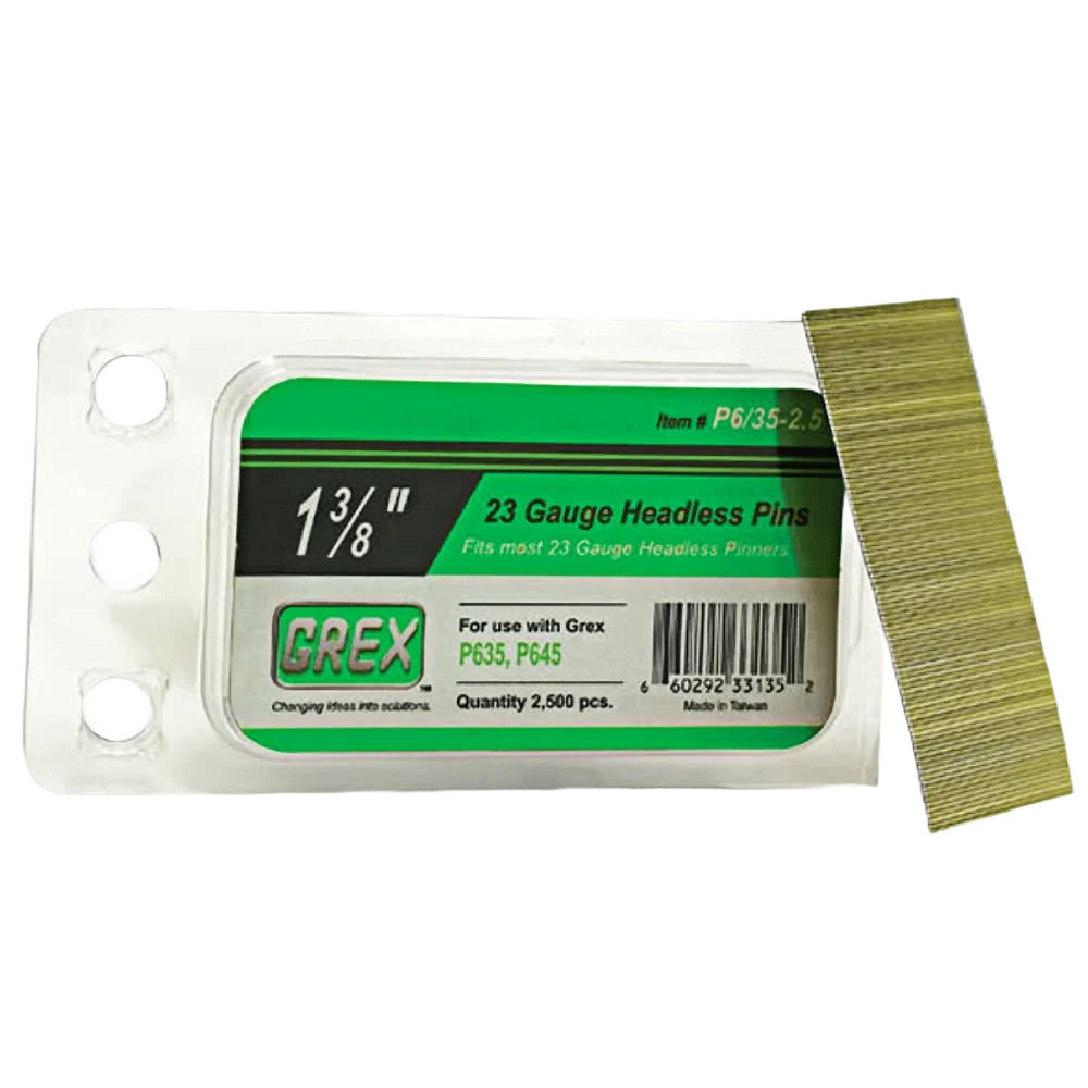 Top-Quality Grex 23-Gauge Headless Pins – 1 2 in. – 2.5M Classic