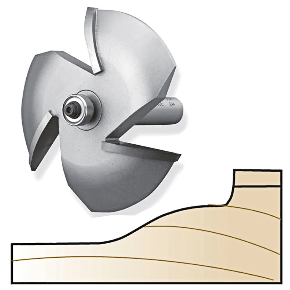 Refined Whiteside 3-Wing Ogee Cove Raised Panel Bit 1 2 in. SH Versatile