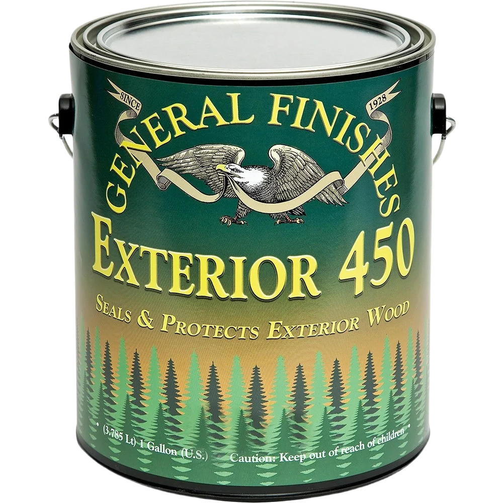 Soft General Finishes Clear Exterior 450 Varnish Gloss Quart Traditional