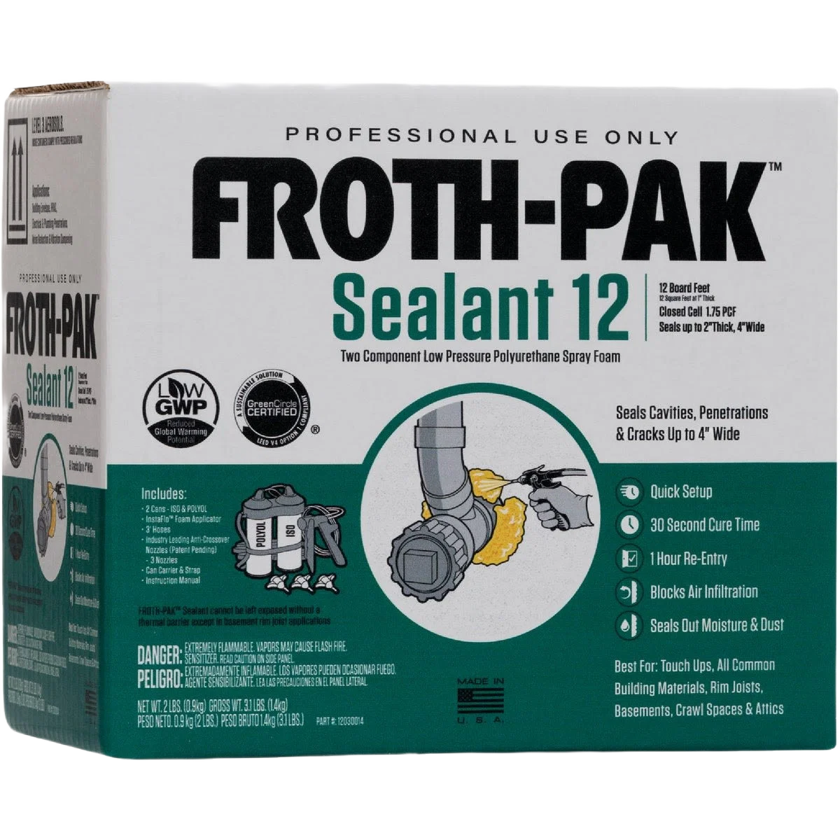 Consistent Froth-Pak 12 Two-Component Polyurethane Foam Sealant Kit Refined
