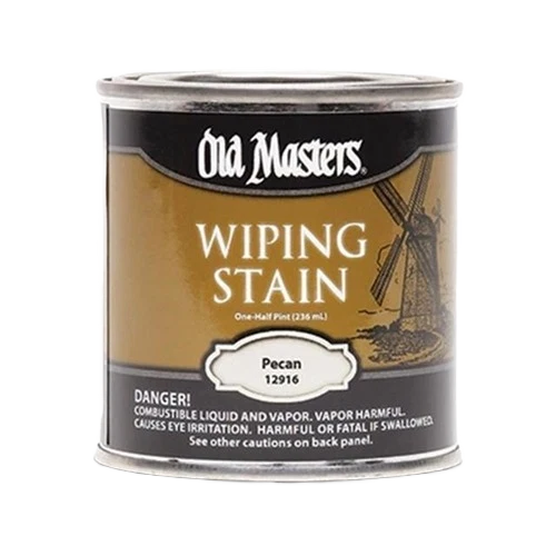 Sophisticated Old Masters Pecan Oil Base Wiping Stain 1 2 Pint Fast