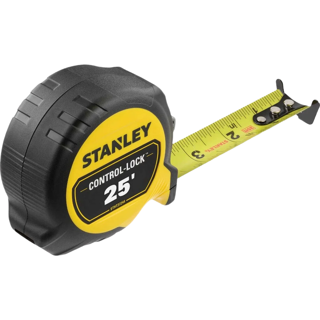 Exclusive STANLEY 25 ft. CONTROL-LOCK™ Tape Measure Functional