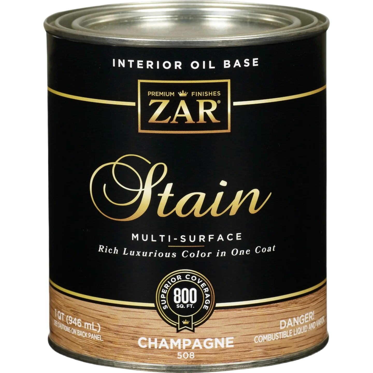 Dependable ZAR® Interior Oil Base Champagne Wood Stain 1 Quart Verified