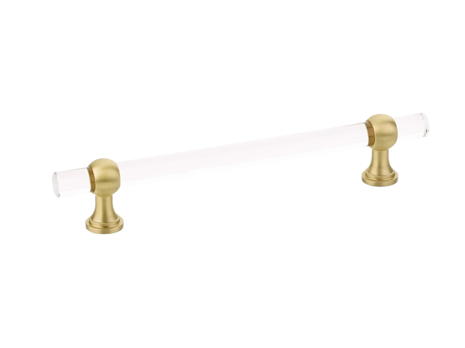 Artisan Schaub Satin Brass Acrylic 6 Lumiere Transitional Adjustable Pull Innovative