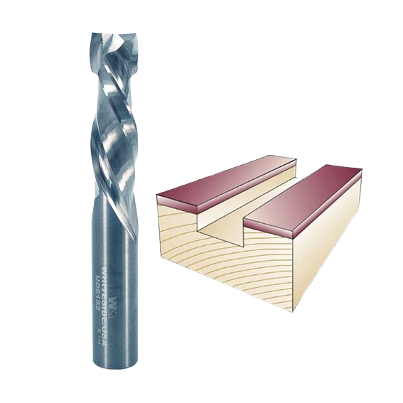 First-Class Whiteside Spiral Up Downcut Bit 1 2 in. SH x 1 2 in. CD x 1-1 2 in. CL Selected